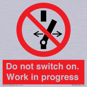 Do not switch on. Work in progress
